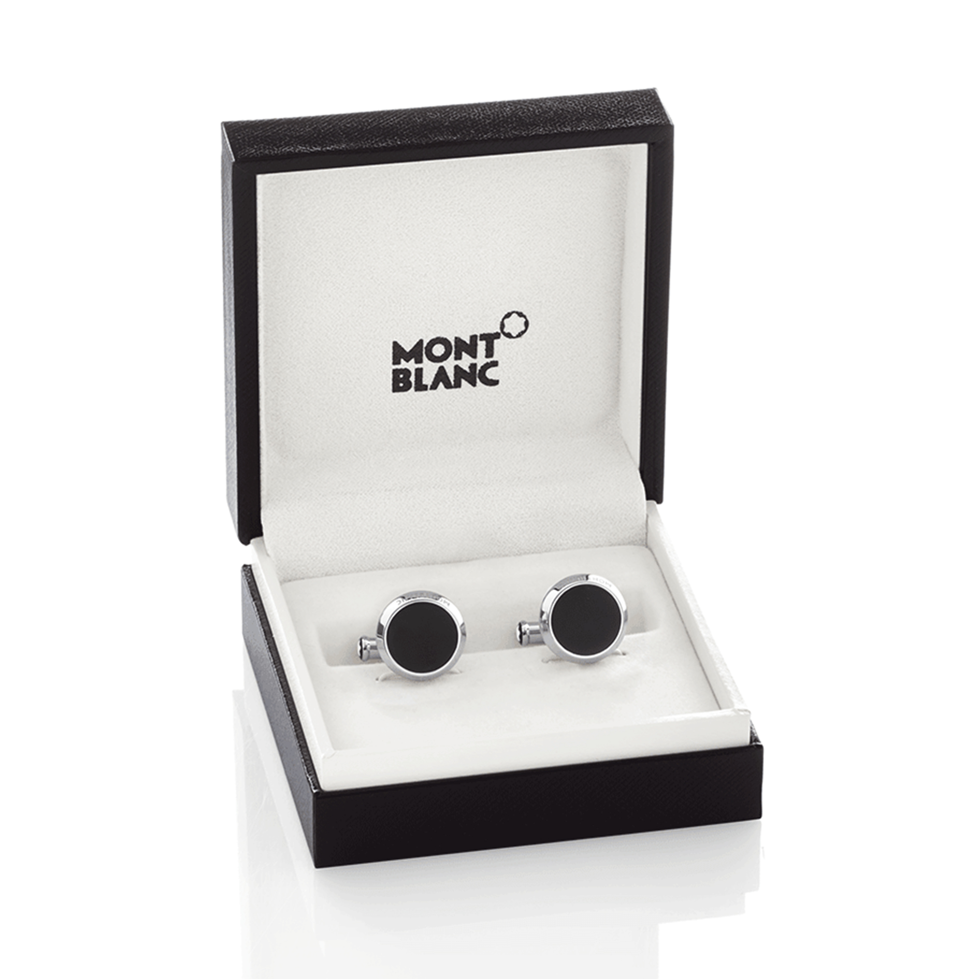 【Montblanc】カフスリンクス Steel and Onyx Cufflinks | Montblanc