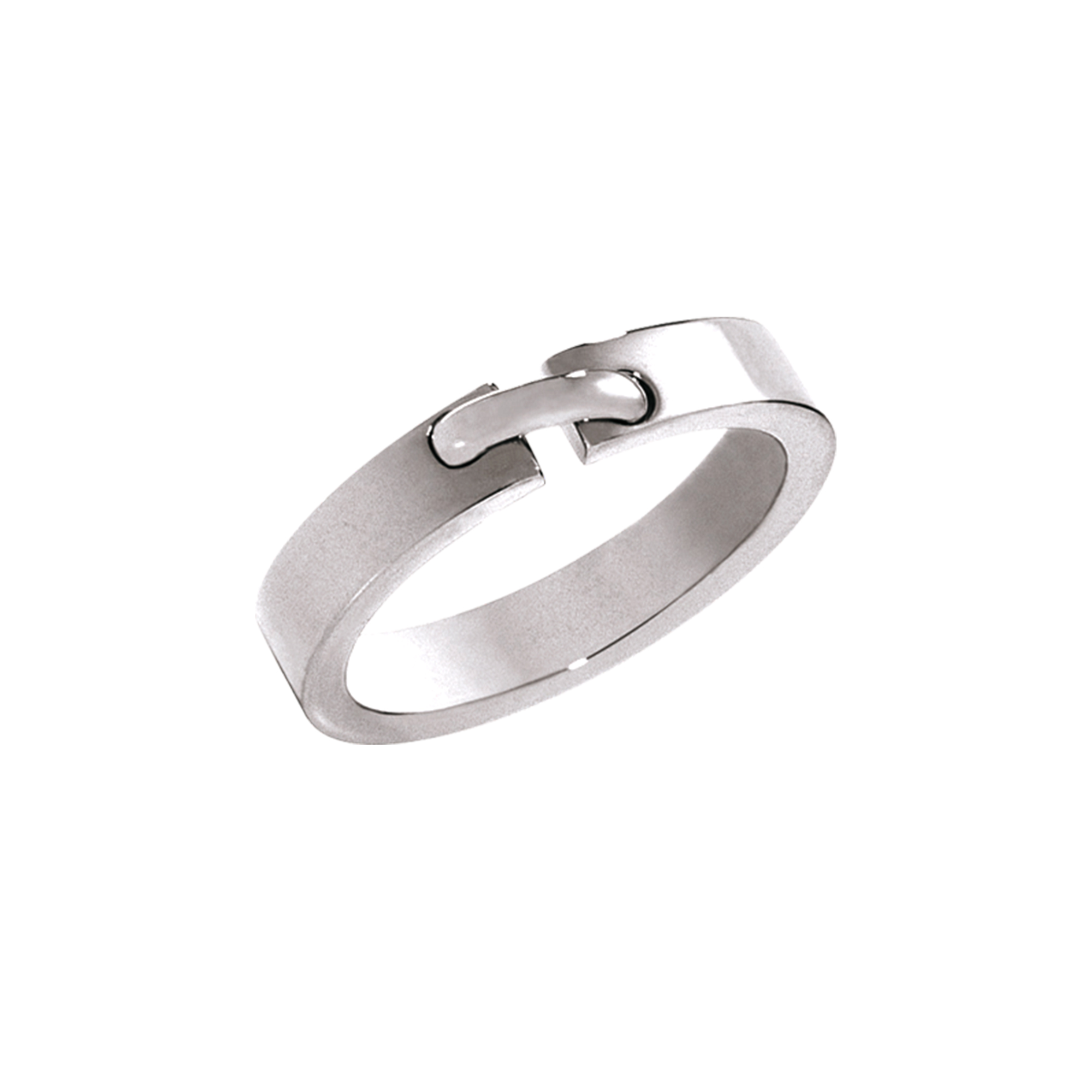 Liens Evidence White Gold Wedding Band Chaumet