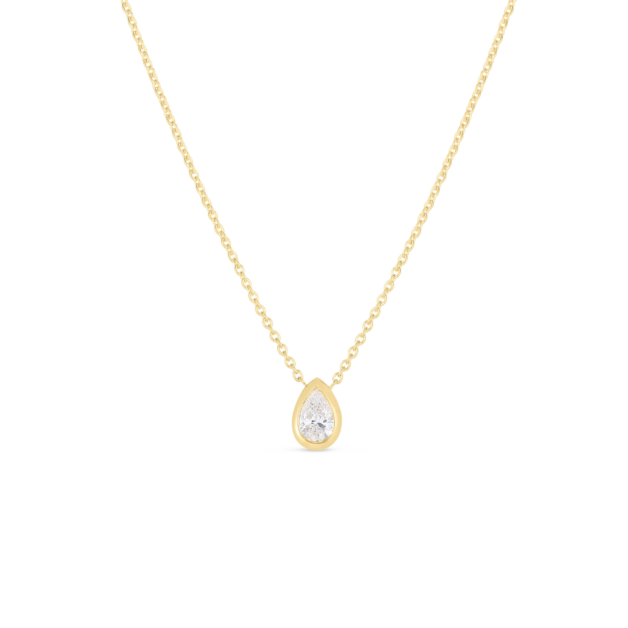 Pear cut diamond pendant on sale